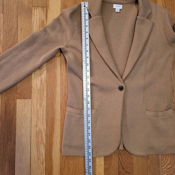 J.Crew Schoolboy Sweater Blazer, Hthr Acorn, Warm & Comfy + Professional! Sz XS - Picture 8 of 12